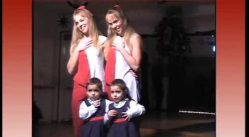 2 sets- 'Kris-Mis, 25, & our precious foster twins Alexis & Crystal, 3, present... 'Twinhood' in this funny Christmas poem!