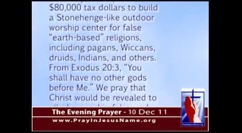 The Evening Prayer - 10 Dec 11 - USAF Academy Dedicates Pagan Worship Circle  
