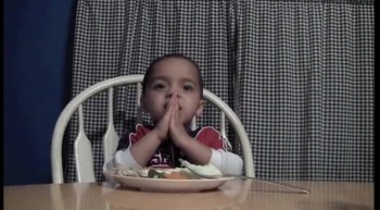 Isaiah Blessing His Food 