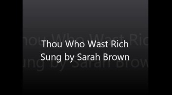 Thou Who Wast Rich
