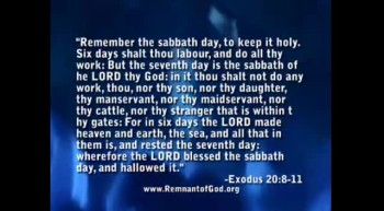 Is Sunday Sabbath part 2 