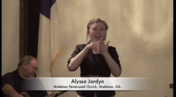 Alyssa Jordyn Signing "Standing On Holy Ground"