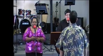 Two of CCI's Youth lead Morning Worship