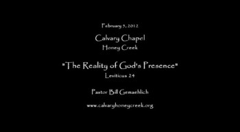 The Reality of God's Presence 