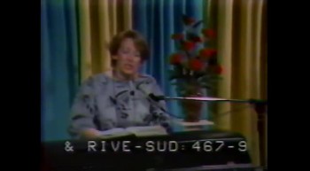 Toute la Bible en Parle-A86-11-1986-03-14<br />Avec Fernand Saint-Louis<br />Artiste: Huguette Gingras<br />Chanson: Dans un jardin où j'aime entrer <br />14 mars 1986<br />Site Web: https://www.lfv.qc.ca/ <br />
