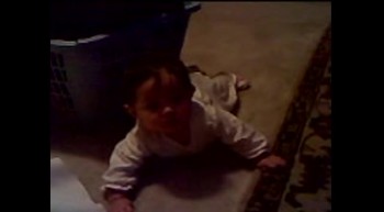 Zoe learning to crawl 