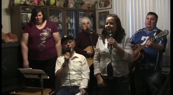 A funny blooper when I thought I had my fingers on the correct strings and frets on my guitar and when we started a weird sound played. I didn't know whether to continue but tried and totally blew it. Very funny experience and had us all laughing.