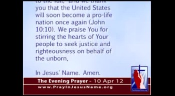 The Evening Prayer - 10 Apr 12 - Mississippi Could Become First Abortion-Free State  