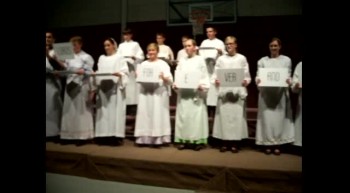 Bethany Students "mime" Hallelujah Chorus