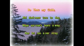 My faith looks up to Thee,<br />Thou Lamb of Calvary,<br />Saviour Divine;<br />Now hear me while I pray;<br />Take all my guilt away;<br />Oh, let me from this day <br />Be wholly Thine.<br />