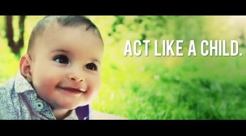 Encourage your friends to act like a child, trust god, and enjoy life. Share this video. 