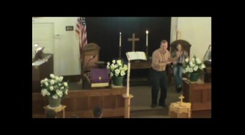May 13, 2012 Sunday church service at the First Presbyterian Church in Lancaster Wisconsin. Rev. Mark Hoehne, Pastor.