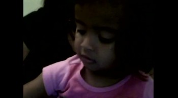 meah (my almost two year old) singing 'carry me to the cross' 