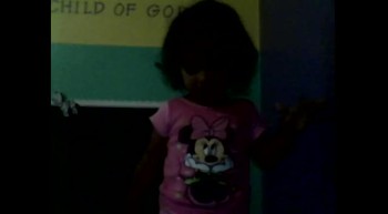 meah (my almost two year old) singing 'carry me to the cross' take 2 