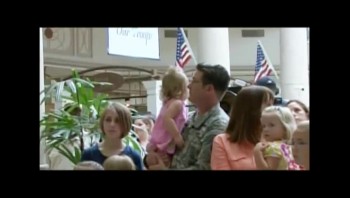 Singing Flash Mob Overwhelms Soldier Father 