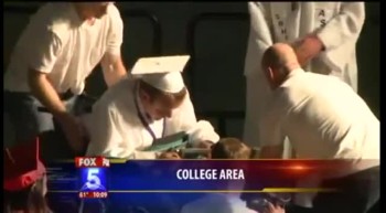 AMAZING!!!!! Boy Paralyzed at 14 Months Old Walks at HS Graduation 