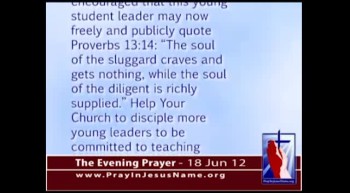 The Evening Prayer - 18 June 12 - Victory! School Reverses Bible Ban during Graduation Speeches  