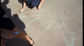 Give 'em the slip sidewalk chalk 