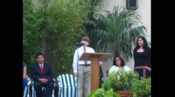Austic Boy Gives School Speech About Autism 