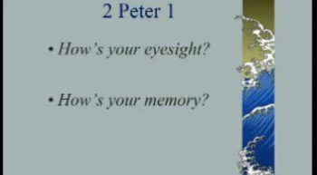 How is Your Eyesight and Your Memory? - 4/22/2012 