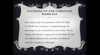 Marriage Links - 'Standing Up For Christian Marriage' 