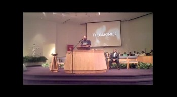 Lamont Carey in the pulpit