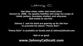JOHN CALLICOTT ( johnny C ) Behind The Music 