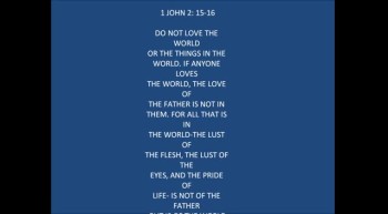 1 JOHN 2:15-16 