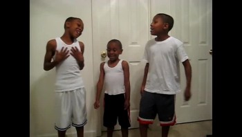 Adorable Twins and Little Brother Sing Gospel 