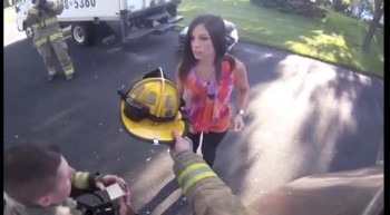 Firefighter Suprises Girlfriend With a Sweet Proposal! 