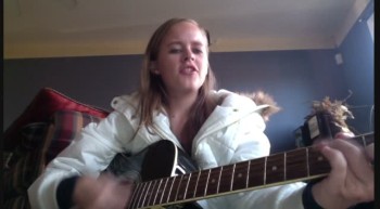 Catie singing Forever by Chris Tomlin 