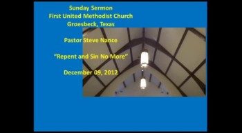 FUMC Sermon - 12/09/2012 