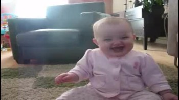 Darling Baby Laughs Uncontrollably at the Cutest Thing 