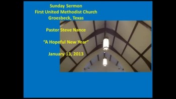 FUMC Sermon - 01/13/2013 