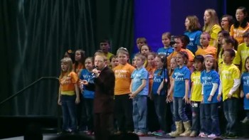 Christopher Duffley Sings Lean on Me With Children's Choir 
