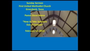 FUMC Sermon - 02/10/2013 