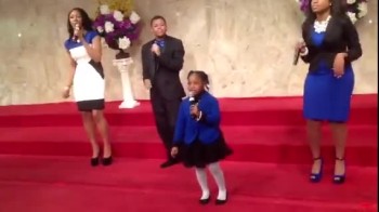 A Sweet 5 Year Old Sings Her Heart Out to Jesus!