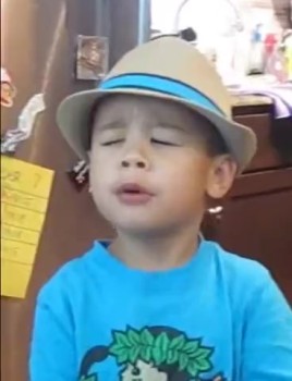 Incredibly Adorable 4 Year-Old Sings His HEART Out 