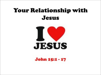 Your Relationship with Jesus 