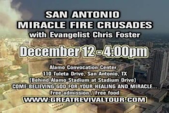 CHRIS FOSTER MINISTRIES / EVANGELIST CHRIS FOSTER / IGNITE THE FIRE TOUR 