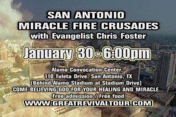 IGNITE THE FIRE TOUR / EVANGELIST CHRIS FOSTER / CHRIS FOSTER MINISTRIES