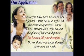 For Easter Pastor Dean decided to shift our view from the common messages that are a restatement of the Easter. Instead, we look at the things we gain in our lives because of Christ's resurrection.