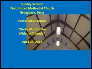 FUMC Sermon - 04/28/2013 