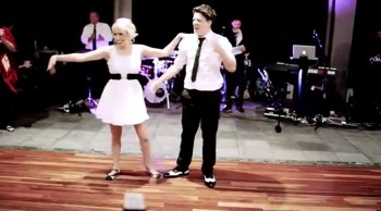 Bride and Groom Cut a Rug Swing Dancing - AMAZING! 
