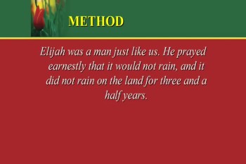 Elijah: Understanding... - Part 2 - 5/5/2013 