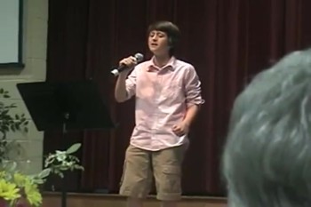 Amazing 11 Year-Old Singer is Overcome by God's Spirit During His Performance - POWERFUL! 
