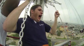 Christian Radio Personality Has a Hilarious Reaction to Amusement Park Ride - LOL!