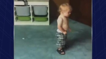 Baby Does the Funniest Thing With Dad's Wallet :)  
