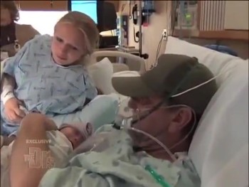 Mother Induces Labor to Grant Dying Father's Wish - He Dies With Baby in Arms 