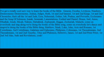 Books Of The Bible Song